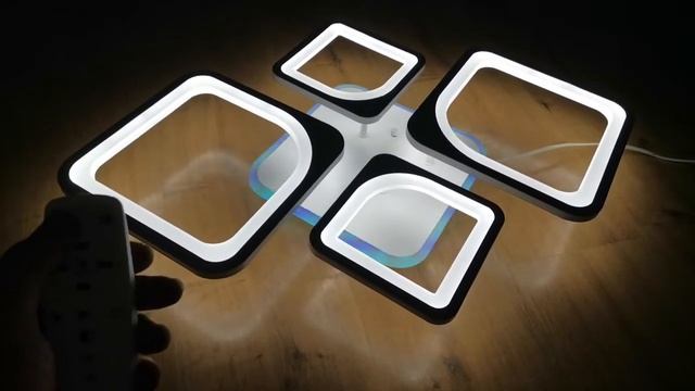 Демонстрация режимов работы светодиодной управляемой люстры Profit Light 8057/2+2 WHT смотреть онлайн