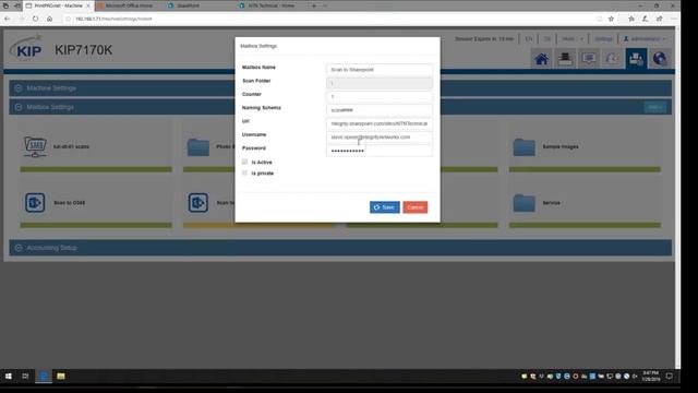 Scan from KIP to Office 365 смотреть онлайн
