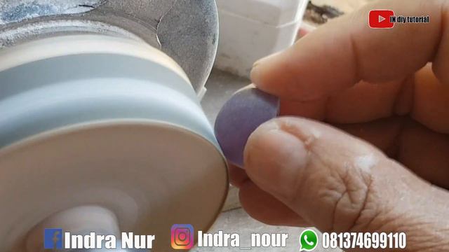 Menggosok batu akik lavender purple baturaja by IN diy tutorial смотреть онлайн