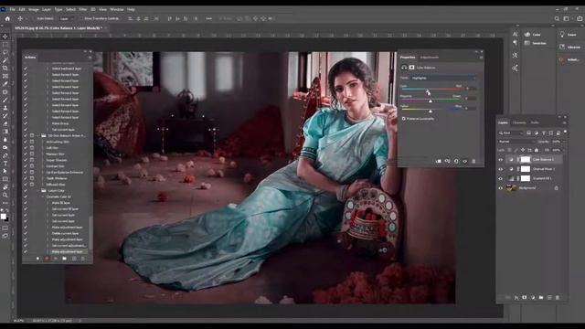 Create action for Cinematic Color Grading Effects - Photoshop cc2020 смотреть онлайн