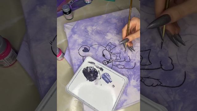 Рисую на футболках💜 стоимость данной работы 2900 рублей смотреть онлайн