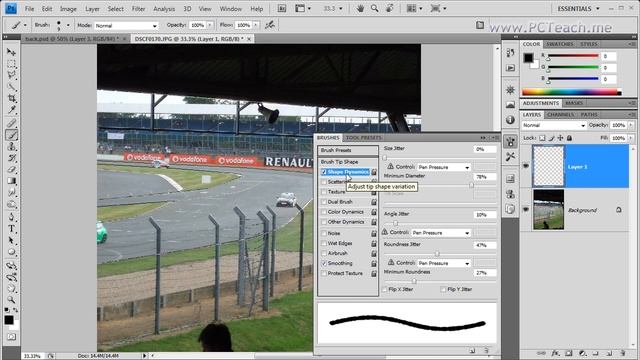 Photoshop - Creating a Hand Drawing From A Picture Using Paths смотреть онлайн