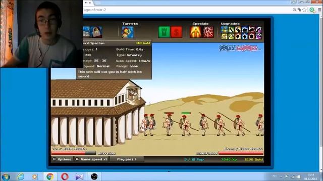 Прохождение игры Age of War 2 на сложном уровне. смотреть онлайн