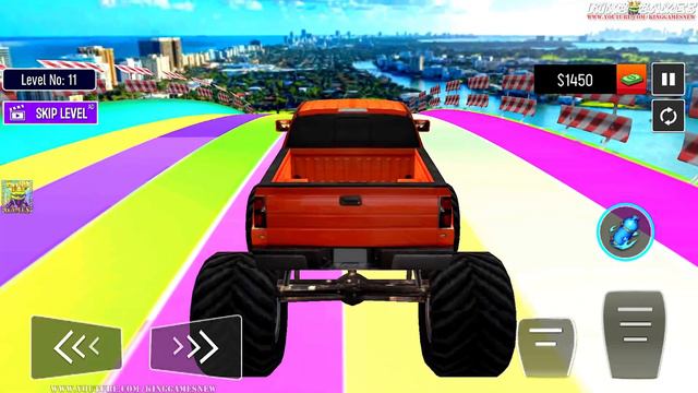 GT Car Stunt Ramp Racing Simulator - Impossible Sport Car Driving - Android GamePlay #3 смотреть онлайн