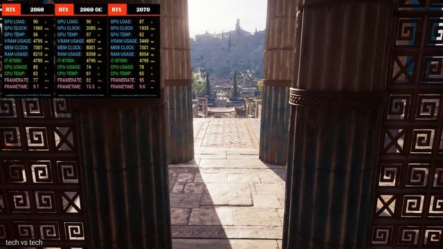 RTX 2060 vs RTX 2060 OC vs RTX 2070 Benchmarks | 1080p смотреть онлайн