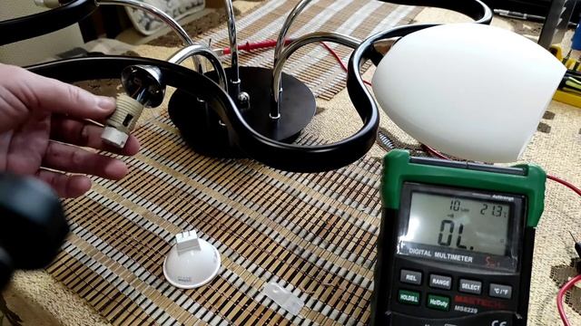 Переделка люстры с цоколем G9 на светодиодные лампы MR16. Экономим по чёрному!))) смотреть онлайн