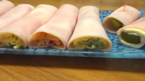 ТОП 5 начинок для рулетиков из ветчины. Закуски на праздник