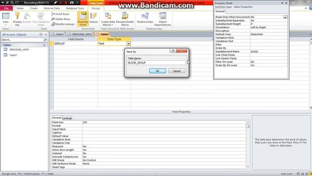 creating table and using lockup wizard in access-1- смотреть онлайн