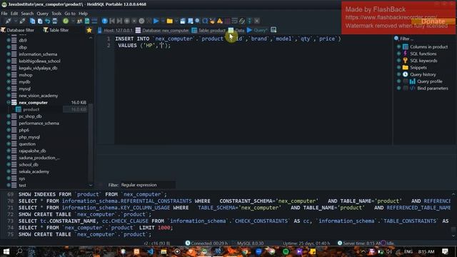 Task 07 | The Delete Query Statement | 1st Year | Java Institute | Hiranya Semindi смотреть онлайн