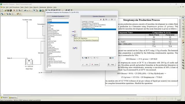 26. Simulation of Fed-Batch process and Cleaning Operations in SuperPro Designer® смотреть онлайн