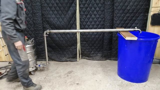 Перегонный куб из пивной кеги своими руками. Система слива. смотреть онлайн