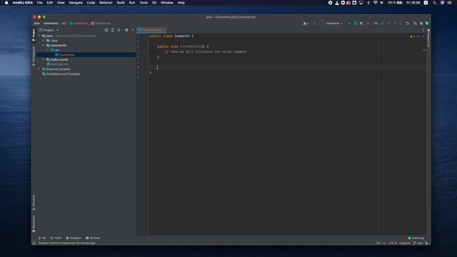 Java - How to comments the line in code. смотреть онлайн