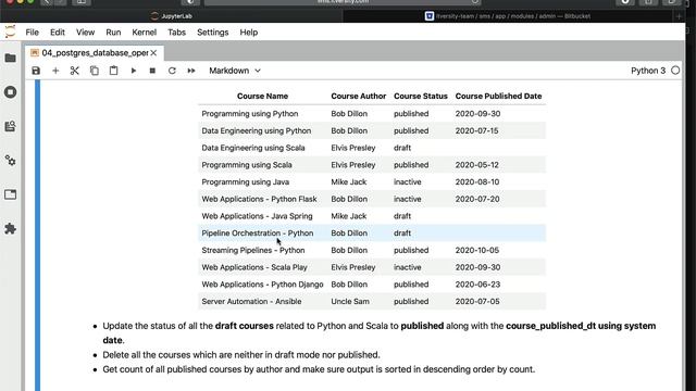 Programming Essentials Python - Database Operations - Exercise - Database Operations смотреть онлайн