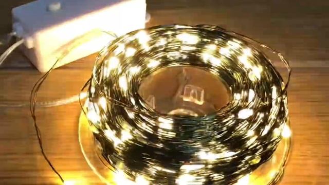 Гирлянда Роса на зелёной проволоке для ёлки смотреть онлайн