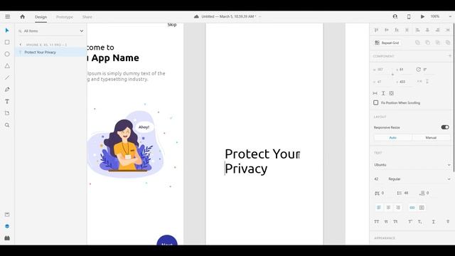 how to make onboard screen in adobe xd | ui/ux | adobe xd смотреть онлайн