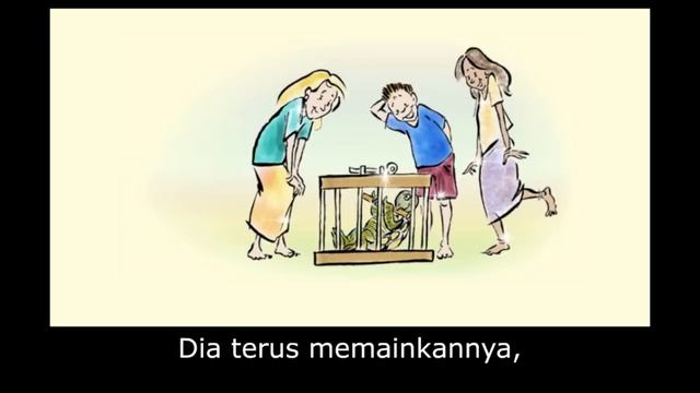 Turtle's Flute: Learn Indonesian (Bahasa) with subtitles - Story for Children "BookBox.com" смотреть онлайн