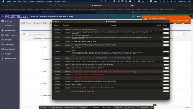 Run your APEX page in LEVEL6 debug to get more information from AOP смотреть онлайн