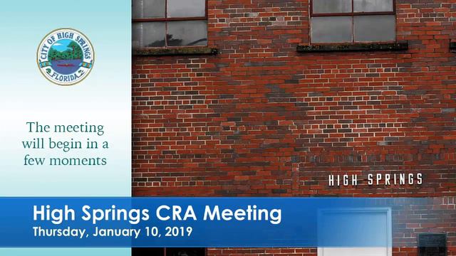 January 10, 2019 CRA Meeting смотреть онлайн