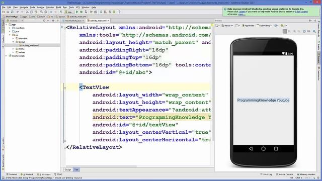 Android Tutorial for Beginners 4 # Basic Overview of an Android App смотреть онлайн