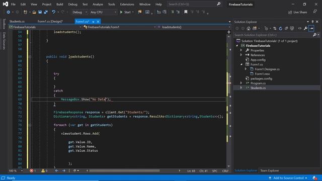Firebase C# | Save , Delete , Update and Retrieve Data and Show to DatagridView Part 2 смотреть онлайн