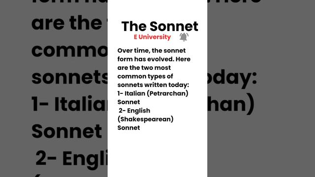 Sonnet | A form of poetry смотреть онлайн