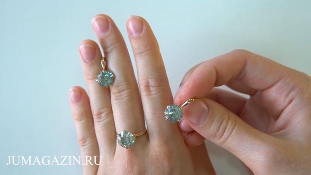 Кольцо 22811678-15 и Серьги 32811678-15 - золотой комплект украшений смотреть онлайн