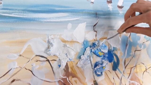 Объёмная картина акриловыми красками. ФРАГМЕНТ техники смотреть онлайн