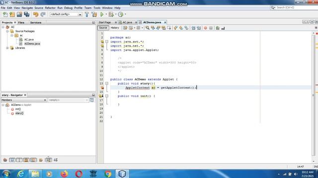 Java the complete Reference Ninth Edition (Chapter 23) Example (8) AppletContext смотреть онлайн