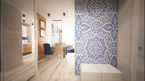 Дизайн-проект квартиры площадью 43 кв.м. ЗИМНИЕ УЗОРЫ