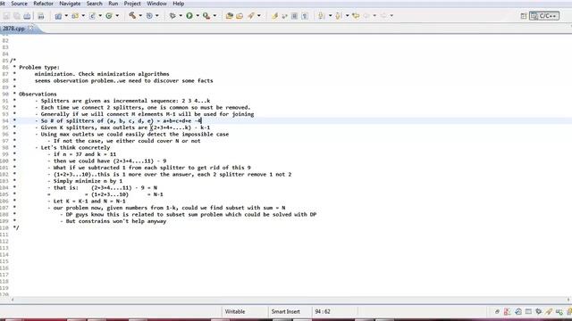 Codeforces 287B - Div2 - Pipeline [Binary Search] (Arabic) смотреть онлайн