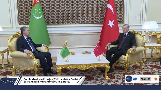 Cumhurbaşkanı Erdoğan,Türkmenistan Devlet Başkanı Berdimuhammedov Ile Görüştü