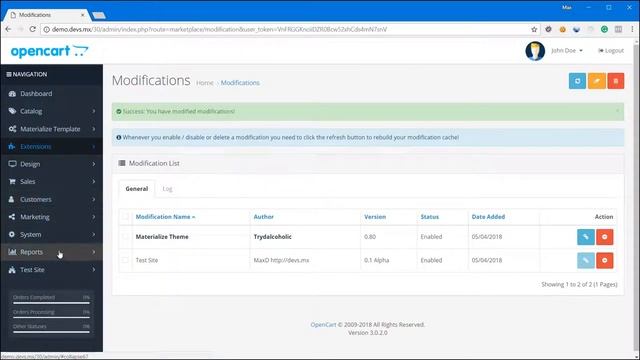OpenCart Test Site Extension смотреть онлайн