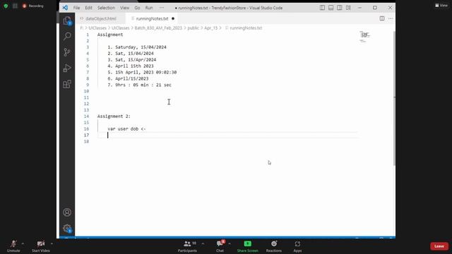 java script class -16 dateobject and doubts about arrays смотреть онлайн