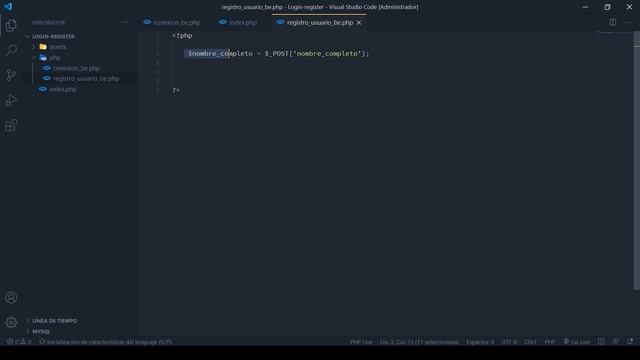 Como registrar usuario en MySql con PHP || Parte 2 смотреть онлайн
