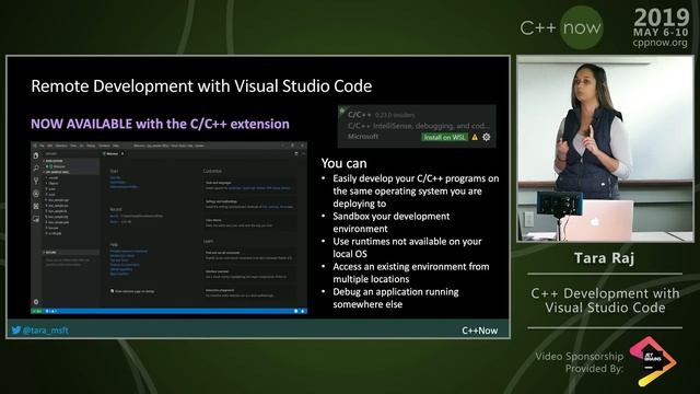 C++Now 2019: Tara Raj “C++ Development with Visual Studio Code” смотреть онлайн