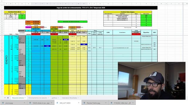 PLANTILLA DE ENTRENAMIENTO en Excel смотреть онлайн
