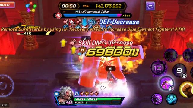 Immortal Vulkan Fight | Platinum Rank | Toughest Immortal Ever | King of Fighters All Star смотреть онлайн