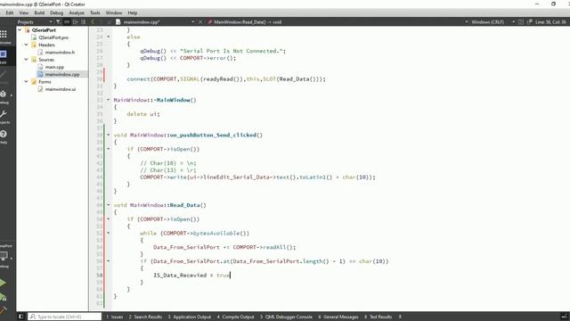 Qt QSerialPort | Send And Receive Data Through SerialPort | Qt C++ | Qt Creator | Qt Tutorial смотреть онлайн