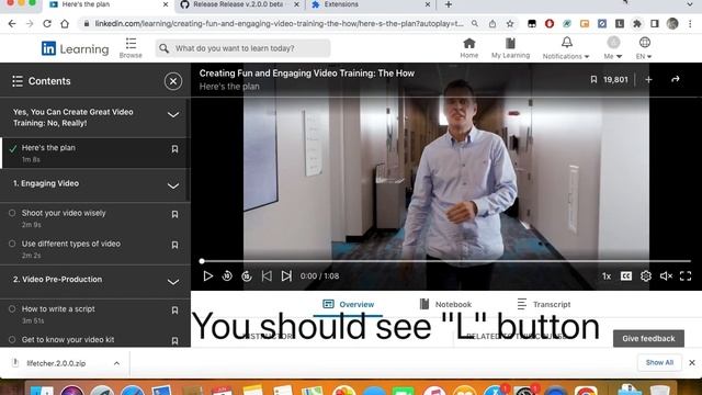 LinkedIn Learning Video Downloader Using Chrome Browser смотреть онлайн
