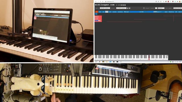 Live loop your MIDI keyboard - demo of my FREE web-app смотреть онлайн