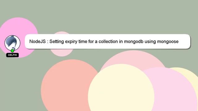NodeJS : Setting expiry time for a collection in mongodb using mongoose смотреть онлайн