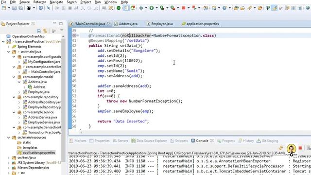 Transaction Management In Spring : Annotation Based Using @Transaction смотреть онлайн