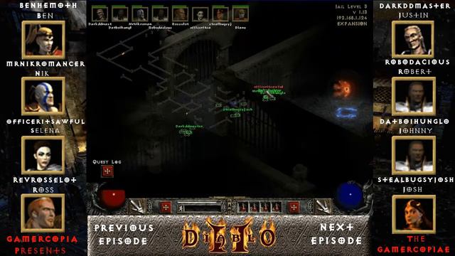 Gamercopiae - Diablo 2 Commentary- Eight Players - Ep.7: More Clicking [HD720] смотреть онлайн