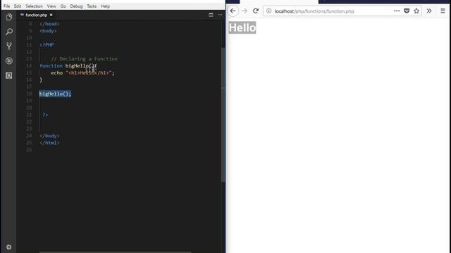 29 How to create own function in PHP - PHP & MySQL Tutorial in Urdu (Basic to Advance) смотреть онлайн