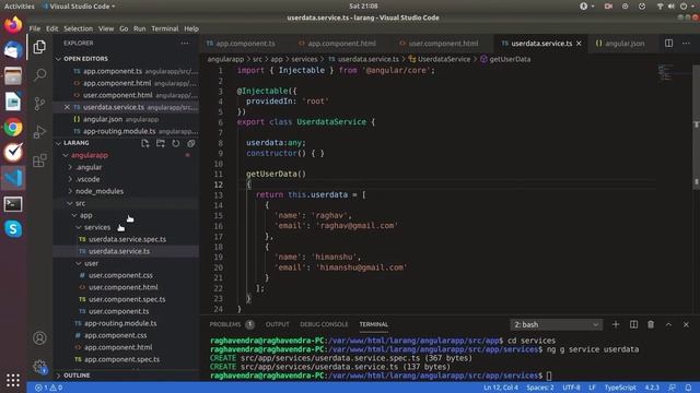 Services in Angular 13 | ng g service | Laravel Angular Tutorial | Part-11 смотреть онлайн