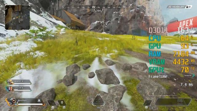 GeForce GTX 1660 ti -- AMD Ryzen 5 3400G -- Apex Legends FPS Test смотреть онлайн
