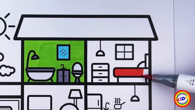 How to Draw a House for Kids Step by Step ? смотреть онлайн