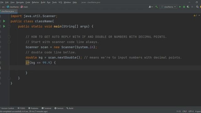 Auto reply with double | Java. смотреть онлайн