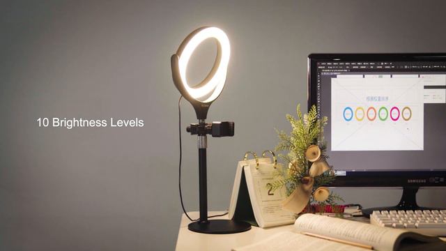 BlitzWolf® BW-SL4 Dimmable Ring Light смотреть онлайн