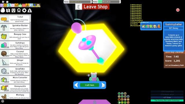 How I Crafted The GummyBaller in Roblox Bee Swarm Simulator смотреть онлайн